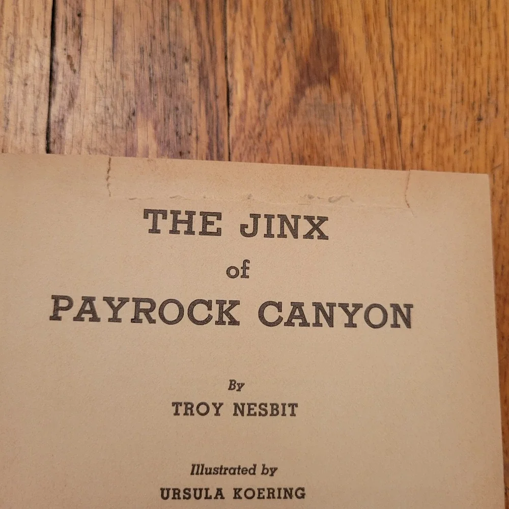 Whitman The Jinx‎ of Payrock Canyon Hardcover Troy Nesbit Vintage Mystery Gift